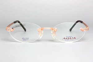 【未使用・新品】AQUA airspex エアースペックス アクア ツーポイント AS-703 COLOR アクアオレンジマット 50□17 138 日本製 A-03