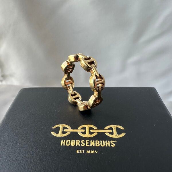【美品】HOORSENBUHS 18K DAME TRI-LINK US6