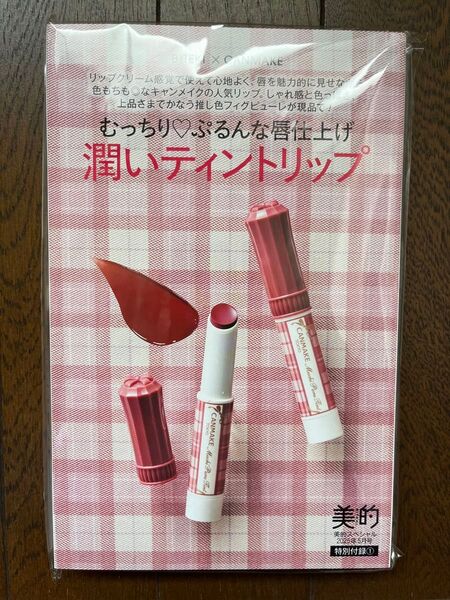 【新品・未使用】潤いティントリップ 美的5月号:現品付録のみ むちぷるティント05 美的×CANMAKE