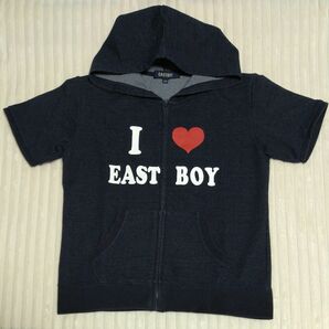 EASTBOY 子供 フード付き半袖トップス