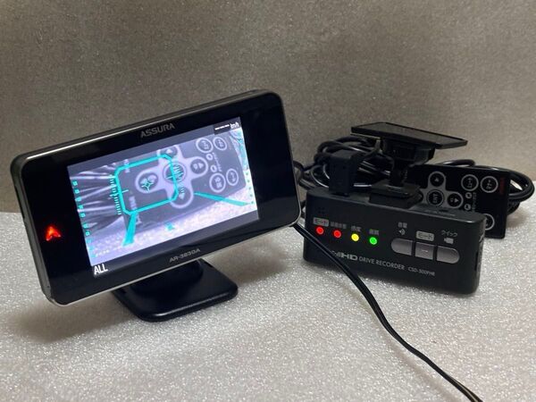 セルスター AR-383GA CSD-500FHR レーダー探知機 ドライブレコーダー 相互通信 無線LAN搭載 フルマップ