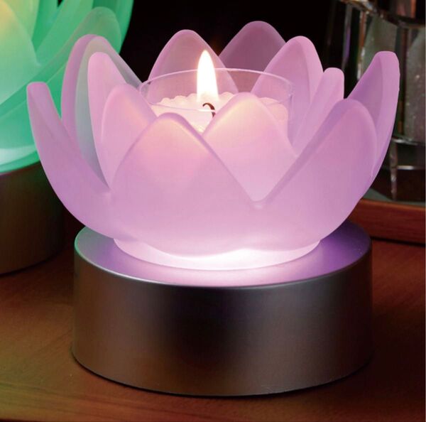 蓮の花 LEDの光 LOTUS GRACE mini 癒し 進物 ペットのお悔やみ 箱入り お彼岸 ご先祖様へ 母の日 父の日