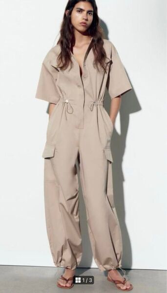 ZARA ギャバジン ジャンプスーツ