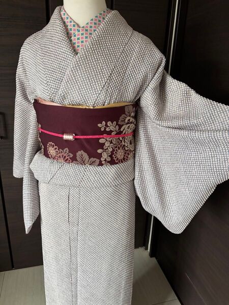 総絞り正絹 小紋 袷