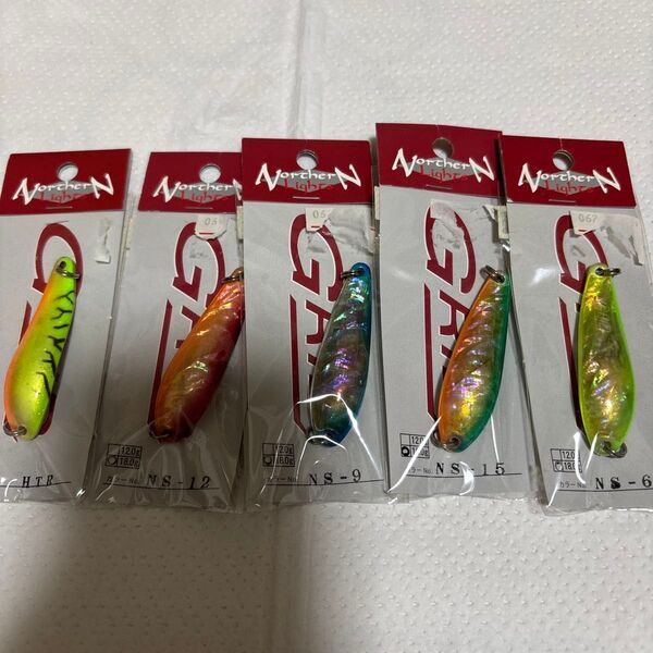 ノーザンライツ GRID スプーン 18g 5個セット 新品 北海道 桜鱒 アメマス