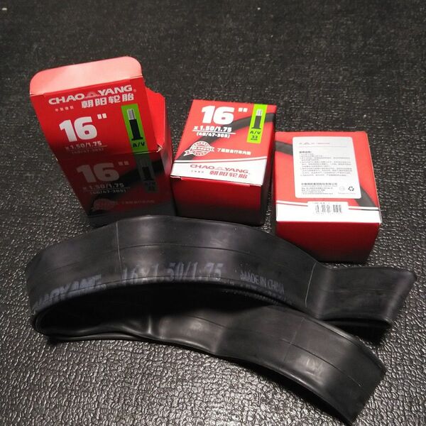 タイヤ チューブ 16 × 1.50 / 1.75 米式 3つ 未使用