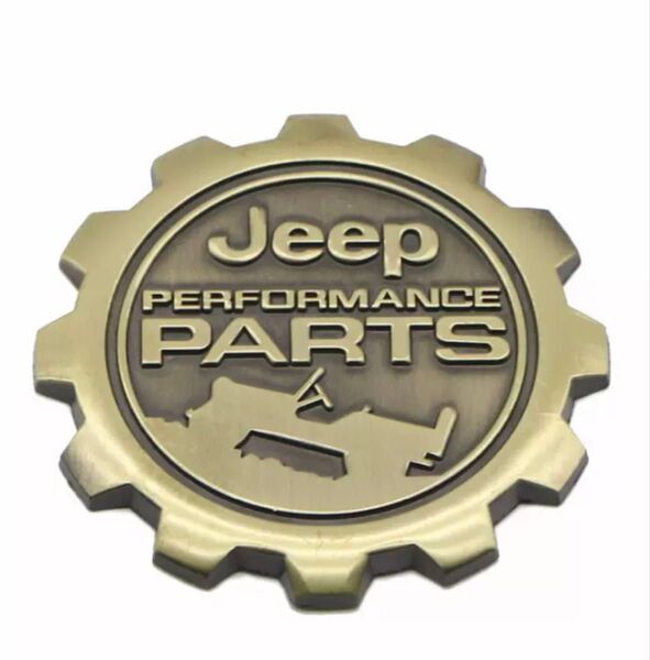 JEEP ジープ エンブレム ステッカー ゴールド