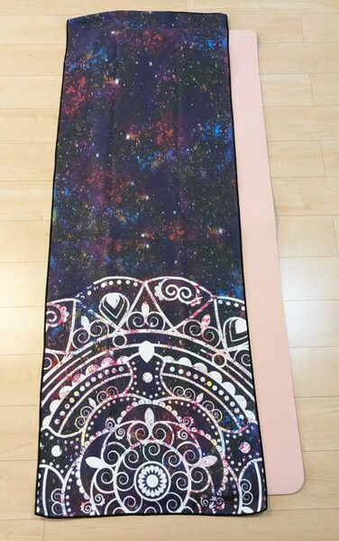新品 ヨガラグサイズ ヨガタオル ホットヨガ 183cm×63cm bk-1
