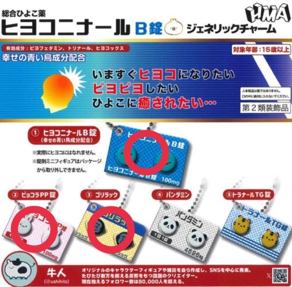 ヒヨコニナールB錠 ジェネリックチャーム 3点セット