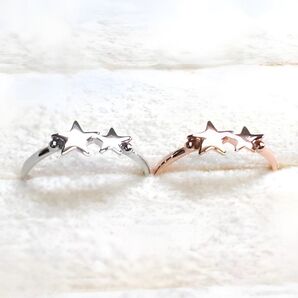 【オーダー受付】【日本製】【星】ポイントピンキー☆SILVER925【2色展開】