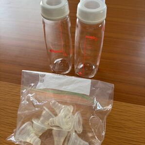 Pigeon 哺乳瓶2本と乳首8個セット