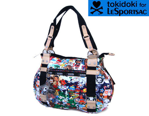 ♪ Редкий рисунок ♪ LESPO TOKIDOK 9525 Зукка Круглый тип Tote ♪ vacaneze ♪ Lesportsac ♪