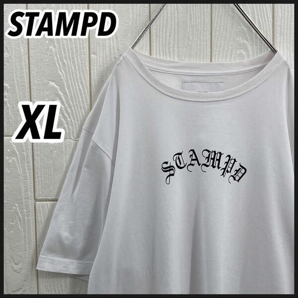 【希少XL】スタンプド センターアーチロゴ オールドイングリッシュ Tシャツ