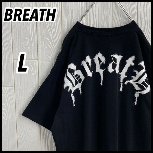 【入手困難!!】BREATH ブレス スプレー バックアーチロゴ Tシャツ L黒