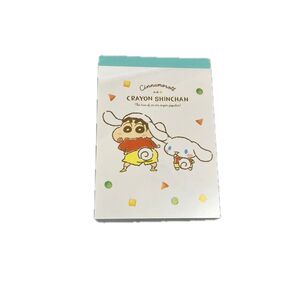【新品】クレヨンしんちゃん シナモロール ミニ ミニメモ サンリオ メモ帳 キャラクター