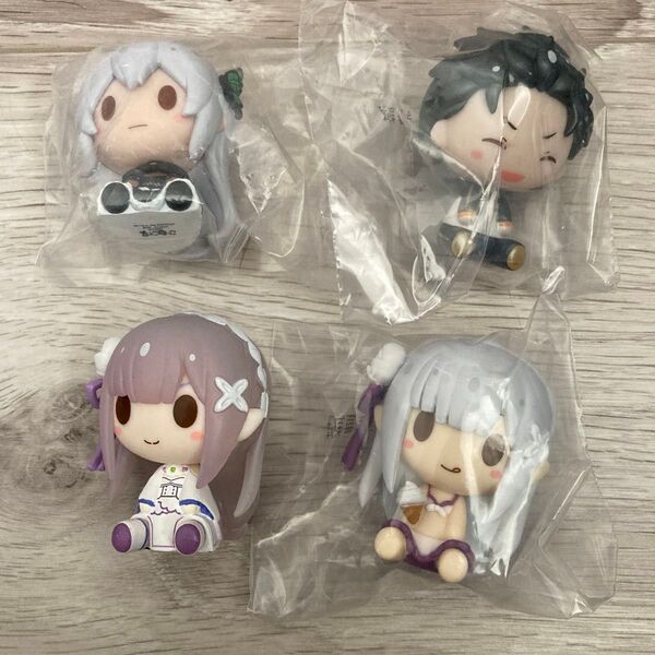 Re:ゼロから始める異世界生活 リゼロ ちょこのっこ フィギュア スバル エキドナ エミリア 4点