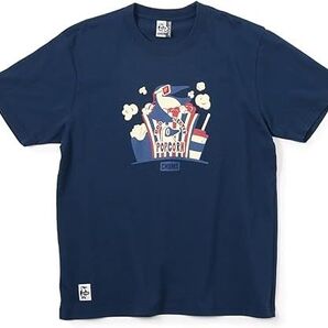 チャムス Booby Theater Tシャツ ネイビー