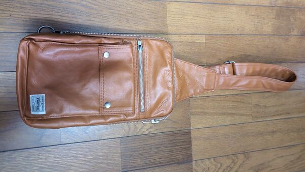 ポーター PORTER ショルダーバッグ フリースタイル キャメル ボディバッグ ワンショルダー