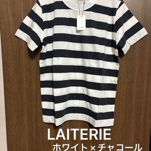 レイトリー laiterie ふわふわ天竺ボーダー半袖Tシャツ 日本製 Lサイズ コットン100%