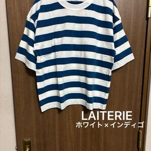 レイトリー laiterie ふわふわ天竺 ボーダー 五分袖 tシャツ コットン100% 日本製