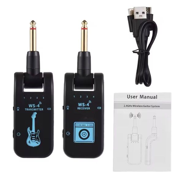 ギターワイヤレスシステム WS-4 2.4GHz Wireless Guitar System ギター ベース 新品未使用品