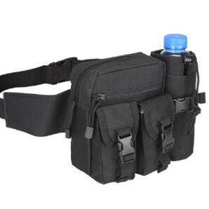 ポーチ ウエスト 水筒 ペットボトル ランニング バック アウトドア サイド 黒