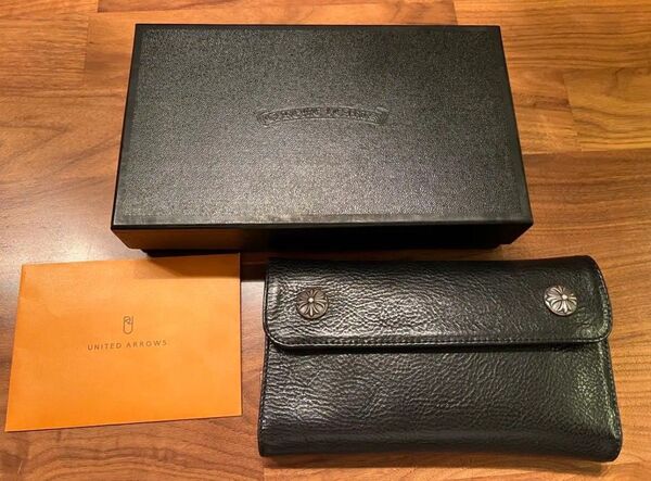 【クロムハーツ正規店購入美品】ウェーブクロス ウォレット 財布