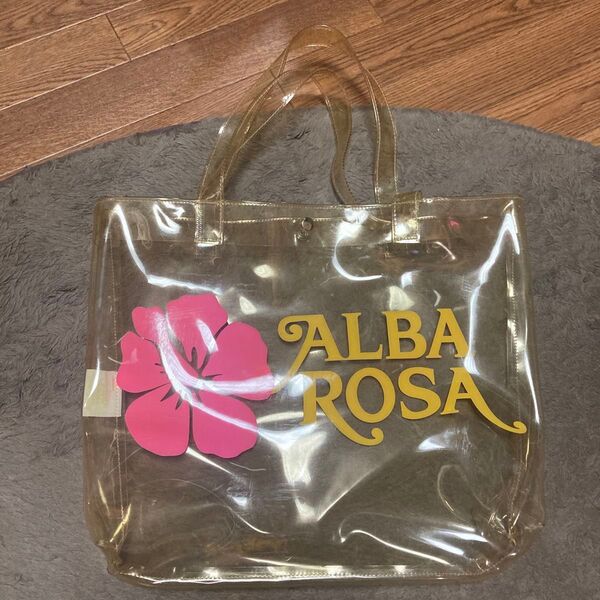 ALBA ROSA ビニールバッグ クリアバッグ ハイビスカス
