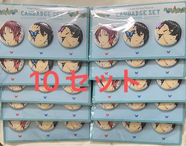 Free!!Dive to the Future 缶バッジセットButterfly10セット