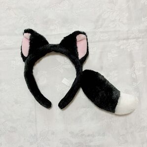 ディズニー フィガロ カチューシャ シッポ ふわふわ 廃盤品