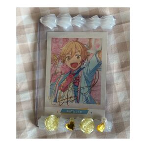 B8サイズ ぱしゃこれ 硬質ケース イエロー ハート ローズ 薔薇 バラ ホイップデコ
