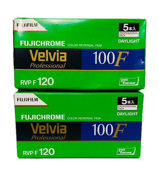 新品未開封 FUJIFILM Velvia 100F RVP F 120 2箱セット