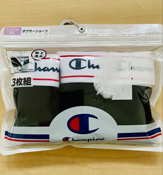 Champion ボクサーショーツ 綿95% レディース LLサイズ 3枚組 股上浅め アソートパック オシャレ シンプル
