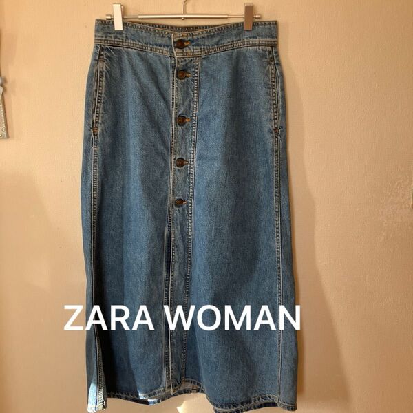 ZARA WOMAN(ザラ) 台形型デニムスカート M