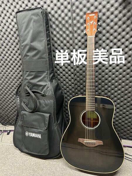 送料込 美品 単板仕様 YAMAHA ヤマハ FGX865 アコースティックギター エレアコ ブラック 黒