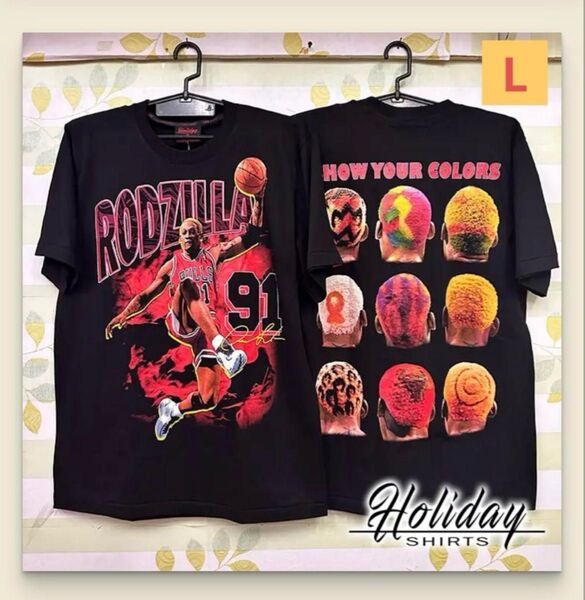 RODZILLA 91 ロッドマン Tシャツ Lサイス
