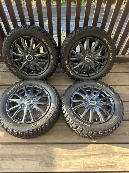 ①MUDSTAR RADIAL M/T 4本セット 155/65R13 MLJ XJ04