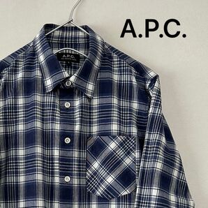 古着 90s A.P.C. 長袖シャツ チェック