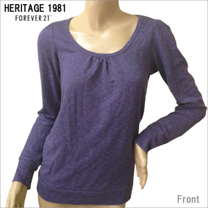 Forever21 HERITAGE 1981　ヘリテージ1981 ギャザー カットソー