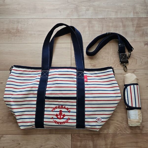 ☆ROOTOTE×マリノス2wayマザーズバッグ☆ほぼ未使用☆美品☆