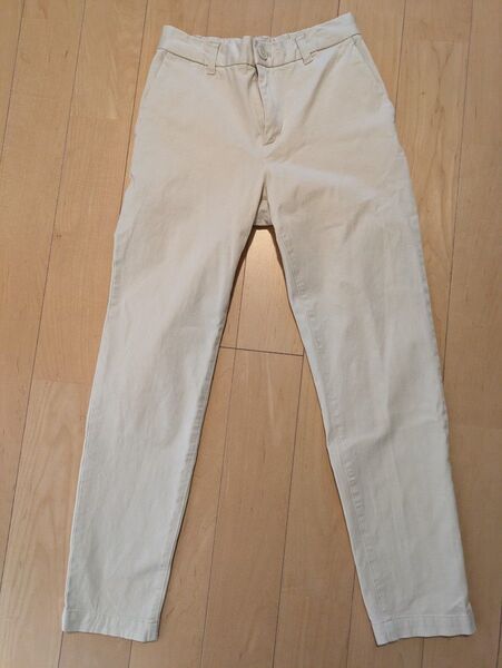 (XS) 無印良品 アイボリー ストレートパンツ