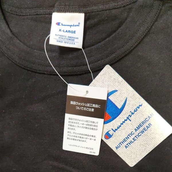 Champion Tシャツ ブラック 新品