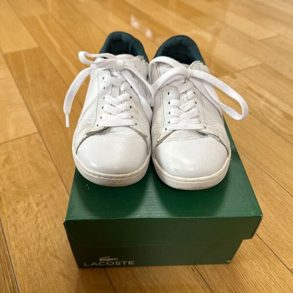 LACOSTE ラコステ スニーカー レディース CARNABY EVO 419 2 ホワイト/ダークグリーン