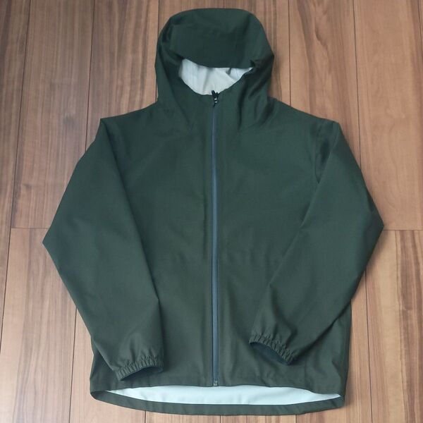無印良品 防水パーカーL ダークグリーン