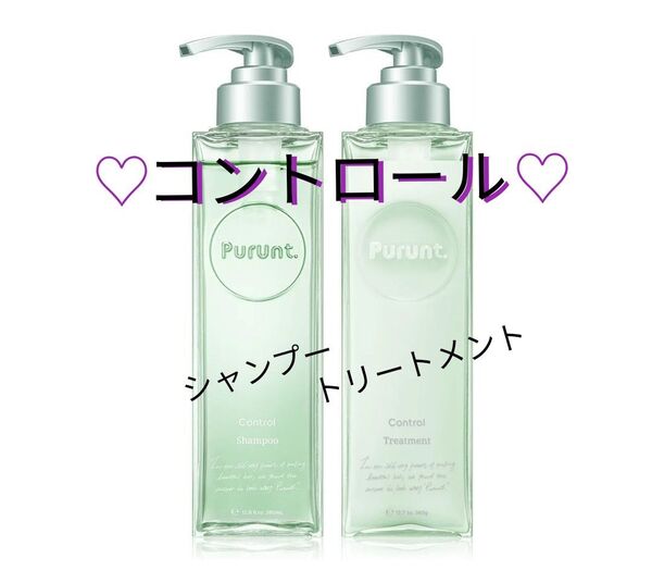 【本体セット】Purunt. プルント コントロール 美容液 シャンプー 380mL トリートメント 360g