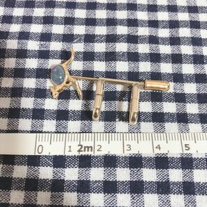 クイルピーオパールカンガルーブローチ ヴィンテージ ゴールド アクセサリー