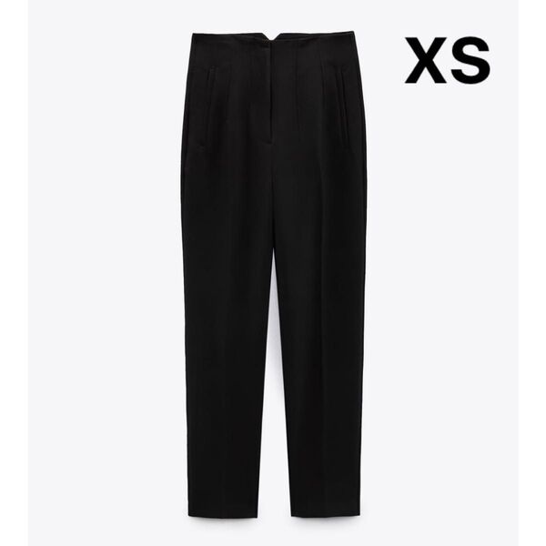 ZARA ハイウエストパンツ ブラック XS