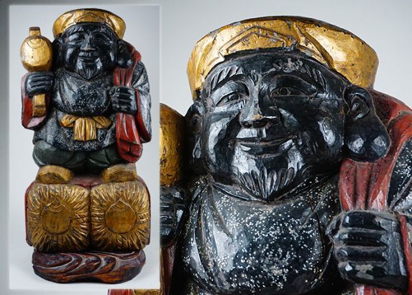 Yahoo!オークション -「大黒天 置物」(仏像) (東洋彫刻)の落札 Yahoo!オークション -「大黒天 置物」(仏像) (東洋彫刻)の落札