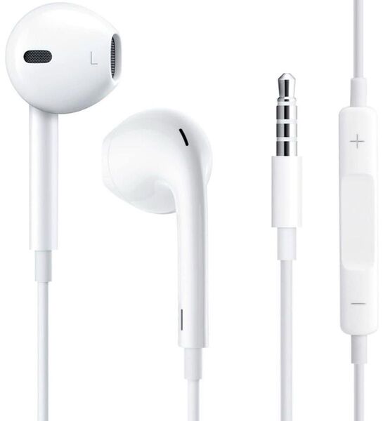 イヤホン 有線 マイク付き 通話対応 3.5mm 4極 ctia規格 白