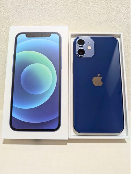 86% 美品 iPhone12 mini Blue 64GB SIMフリー